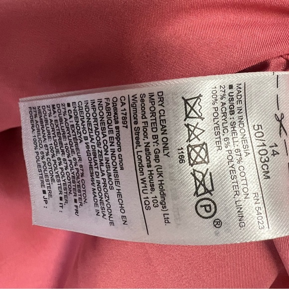 Banana Republic Pink Tweed Midi Dress Size 14 - Picture 7 of 7